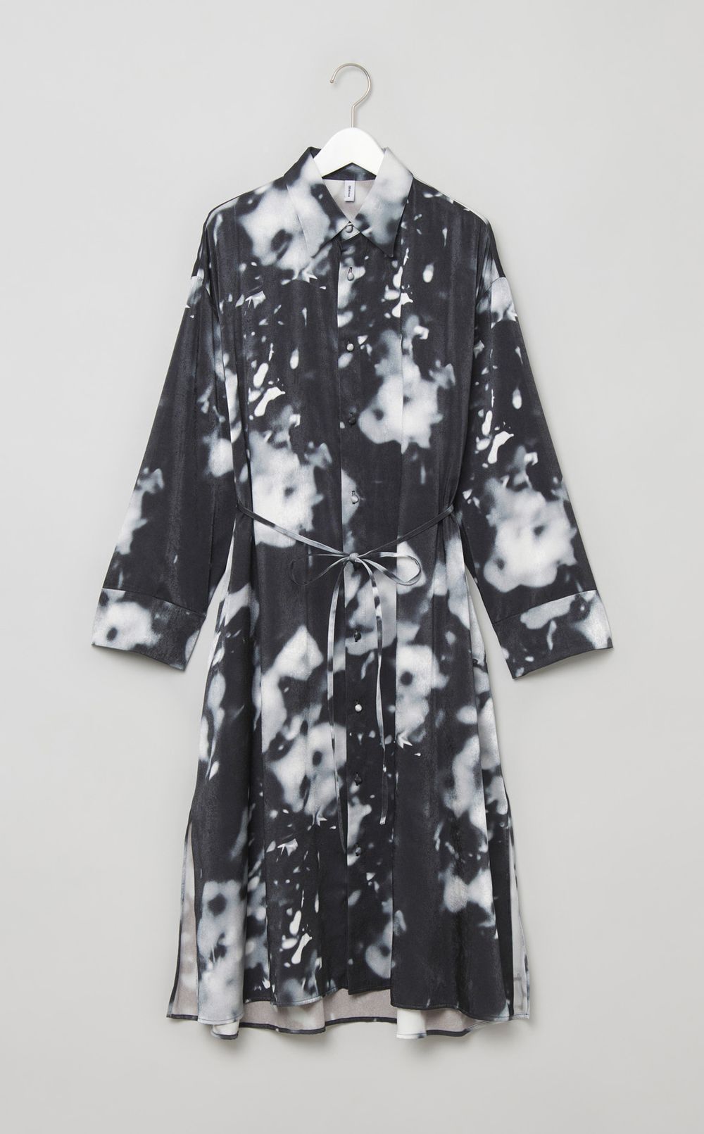 ボカシプリントシャツワンピース