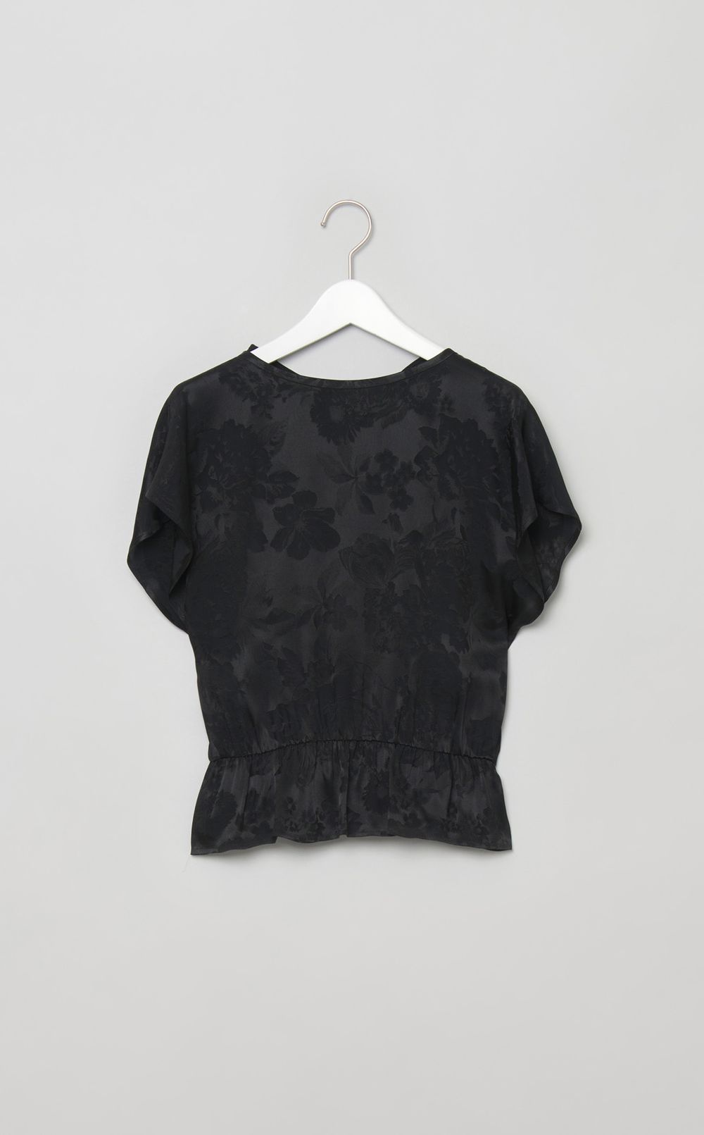 フラワージャガードブラウス