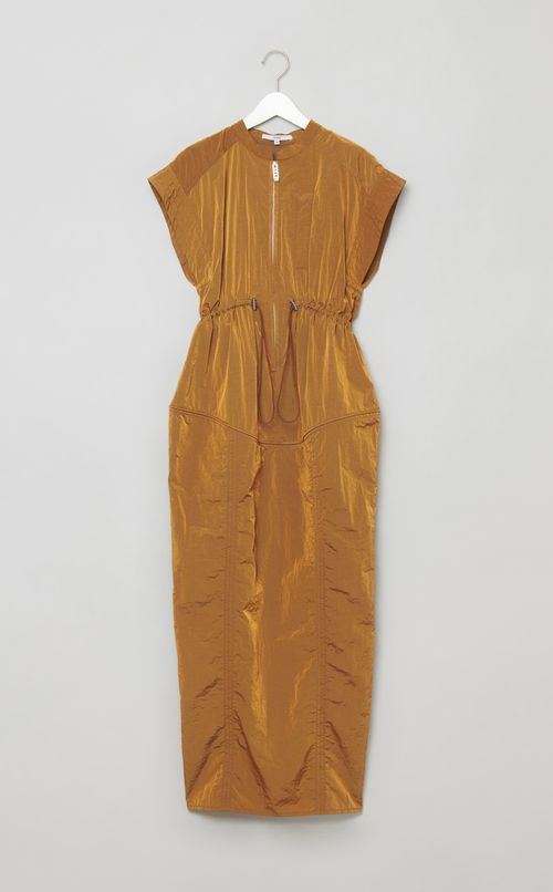 ウエストブラウジングワンピース