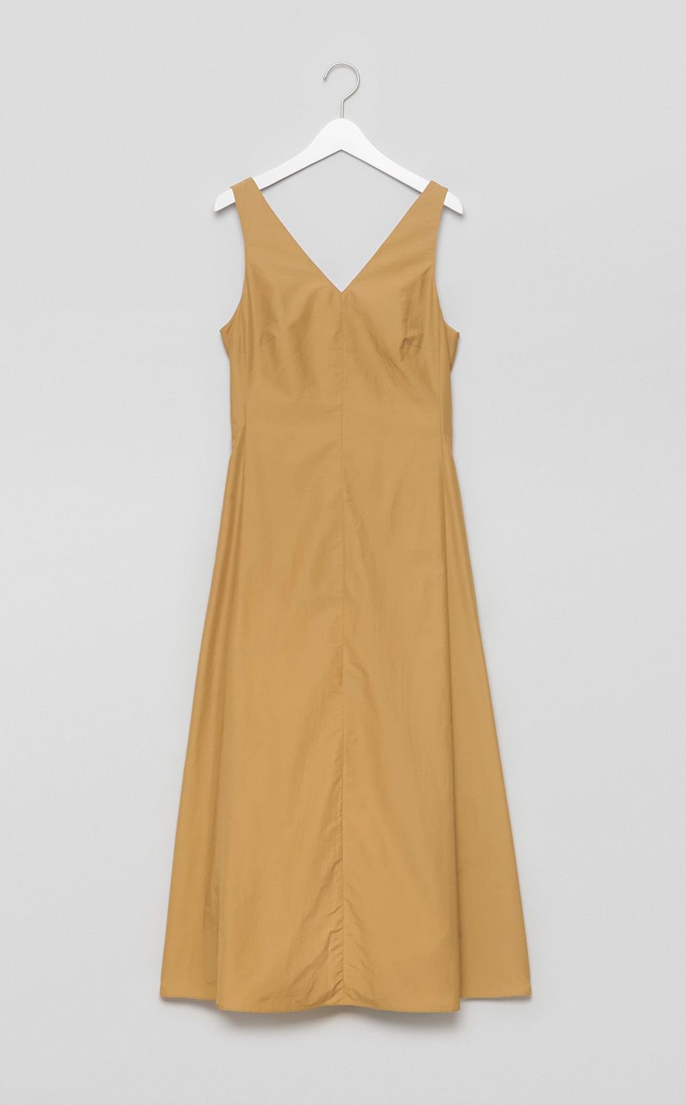 Vネックバックオープンワンピース