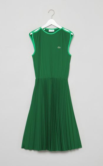 プリーツノースリーブワンピース