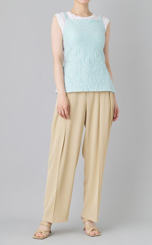 2タックツイルテーパードパンツ