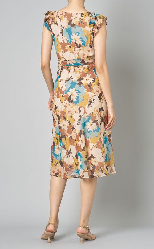 デイジープリントフリルドレス