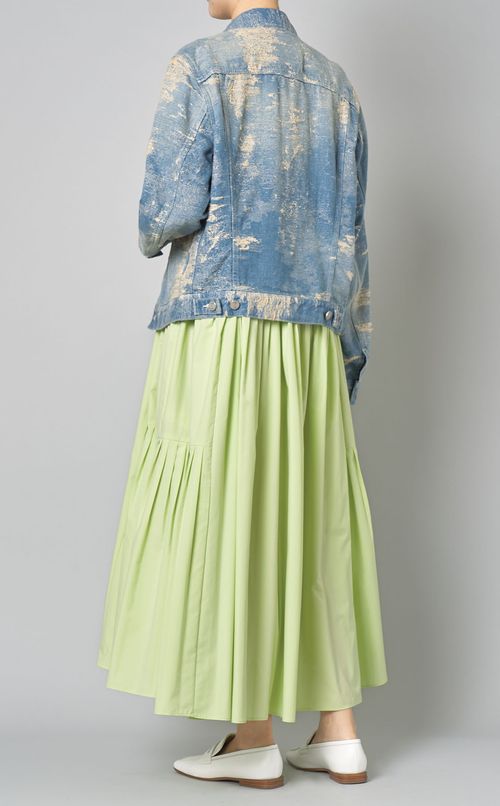 サードタイプジャガードデニムブルゾン