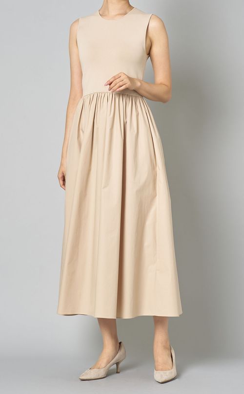 ニットドッキングロングワンピース