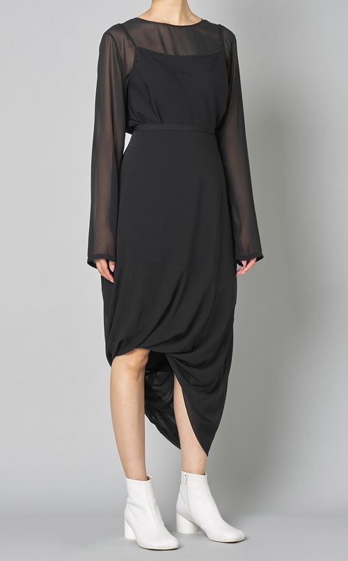 シアーレイヤードブラウス