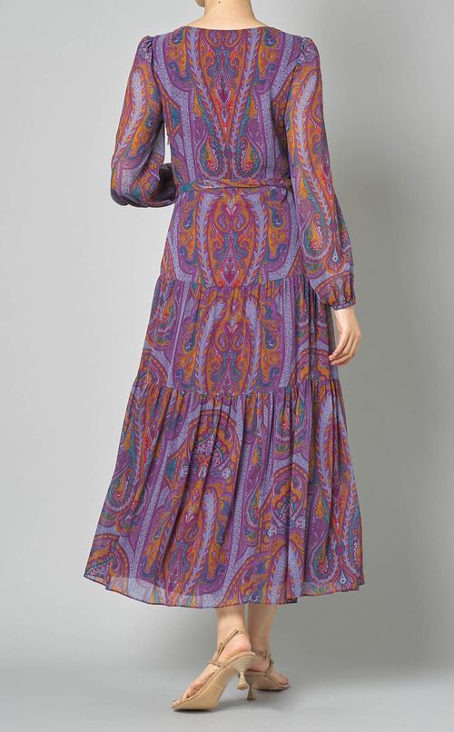 ペイズリープリントドレス