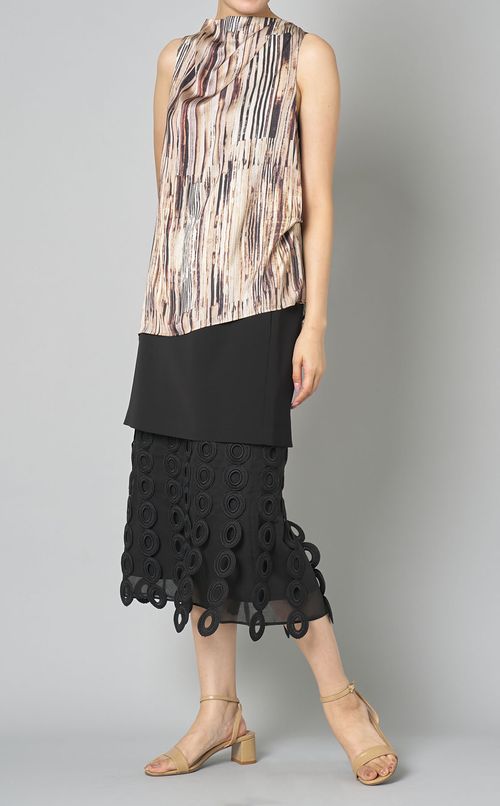 ホルターネックアシンメトリートップス