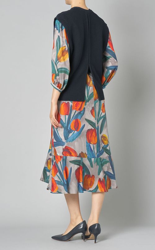 モスステッチニットベスト