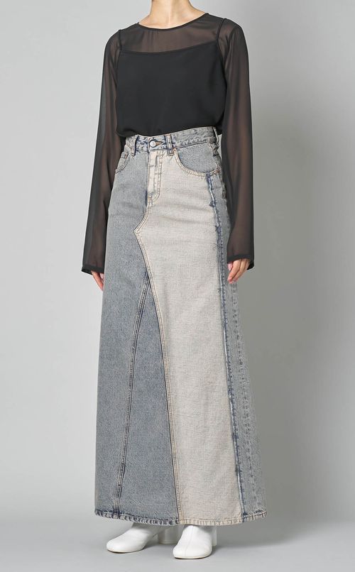 シアーレイヤードブラウス