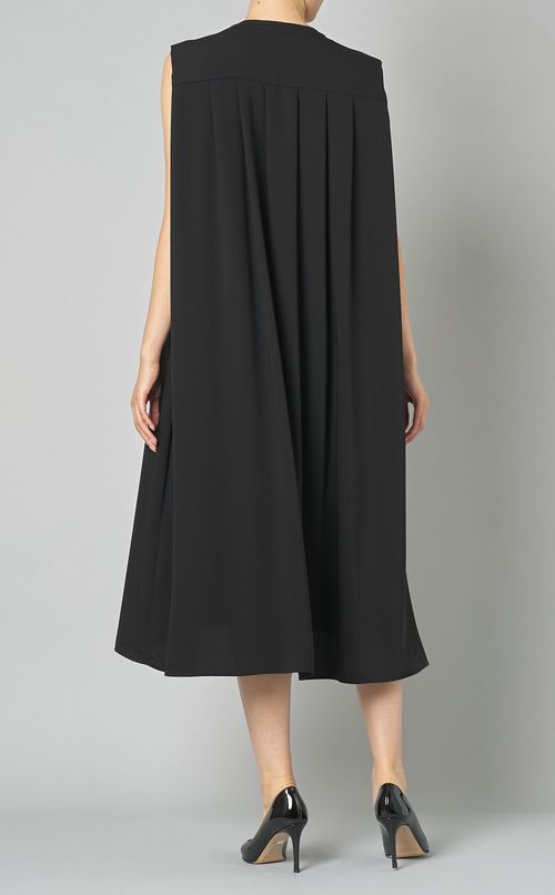 ノースリーブタックドレープワンピース