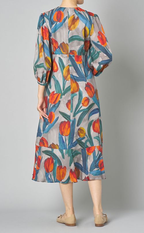 チューリッププリントワンピース