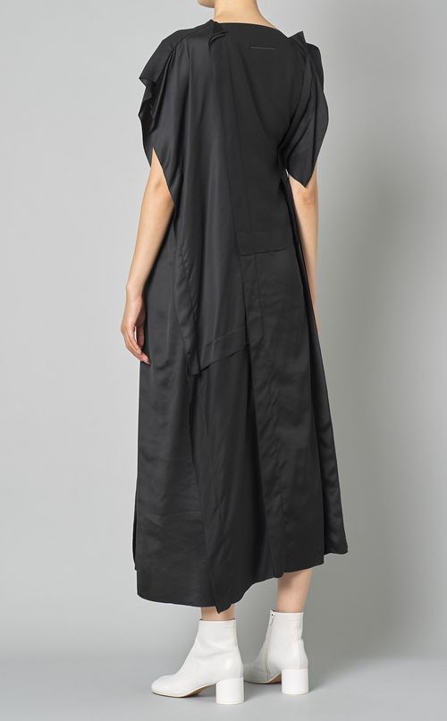 アシンメトリーショルダーワンピース