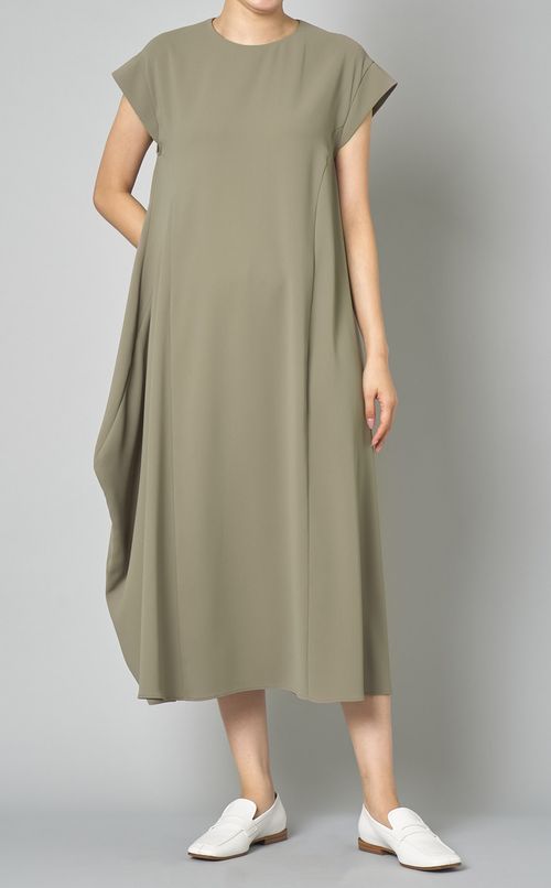 アシンメトリードレープワンピース