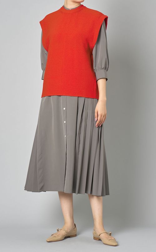 モスステッチニットベスト