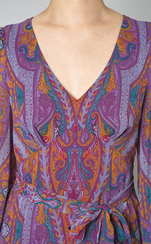 ペイズリープリントドレス