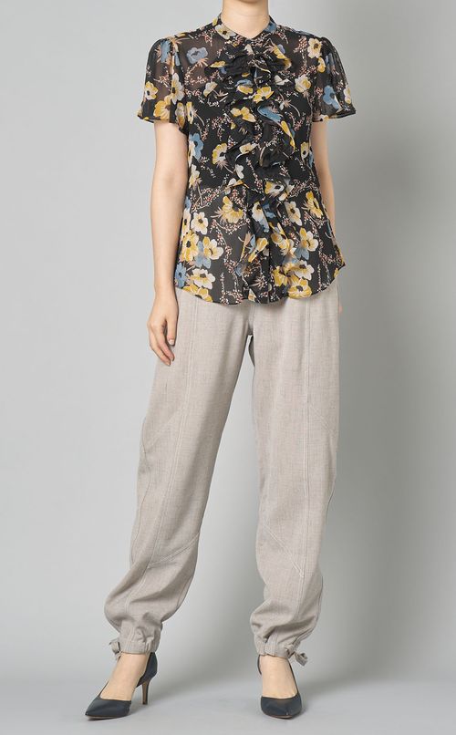 ライトメランジドローコードパンツ