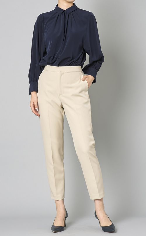 ステンカラーブラウス