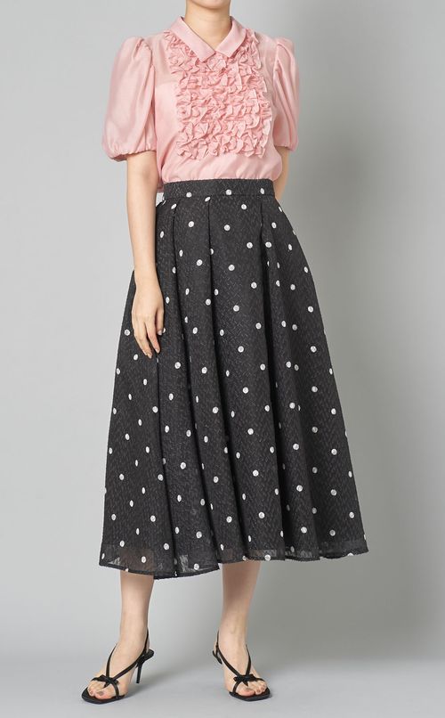 フリルギャザーブラウス