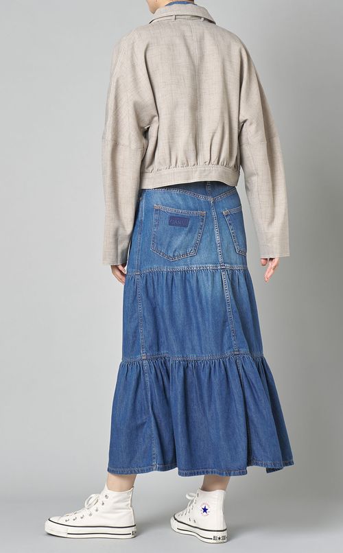 ライトメランジショートブルゾン