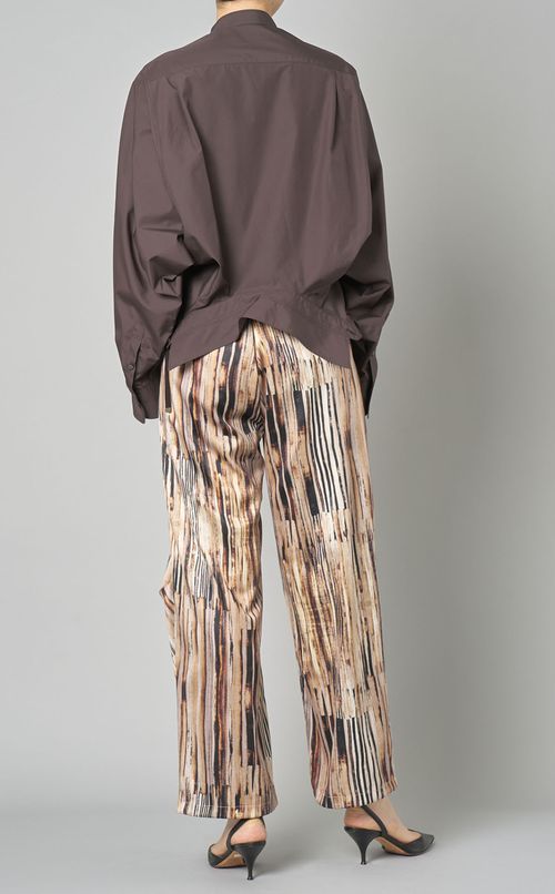 ベルト付きコンフォートワイドパンツ