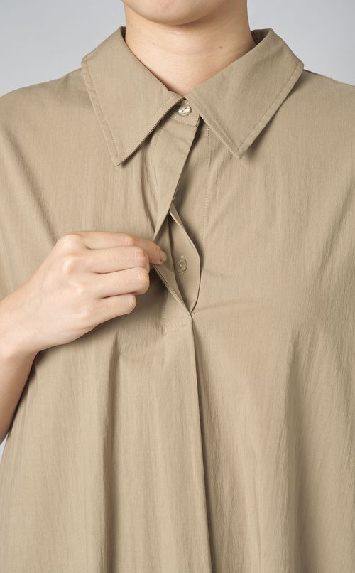 オーバーサイズシャツワンピース