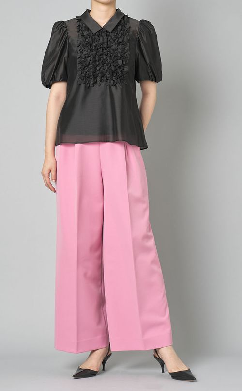 フリルギャザーブラウス