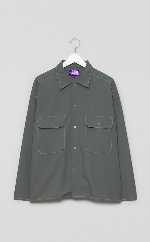 コットンピケワークシャツ