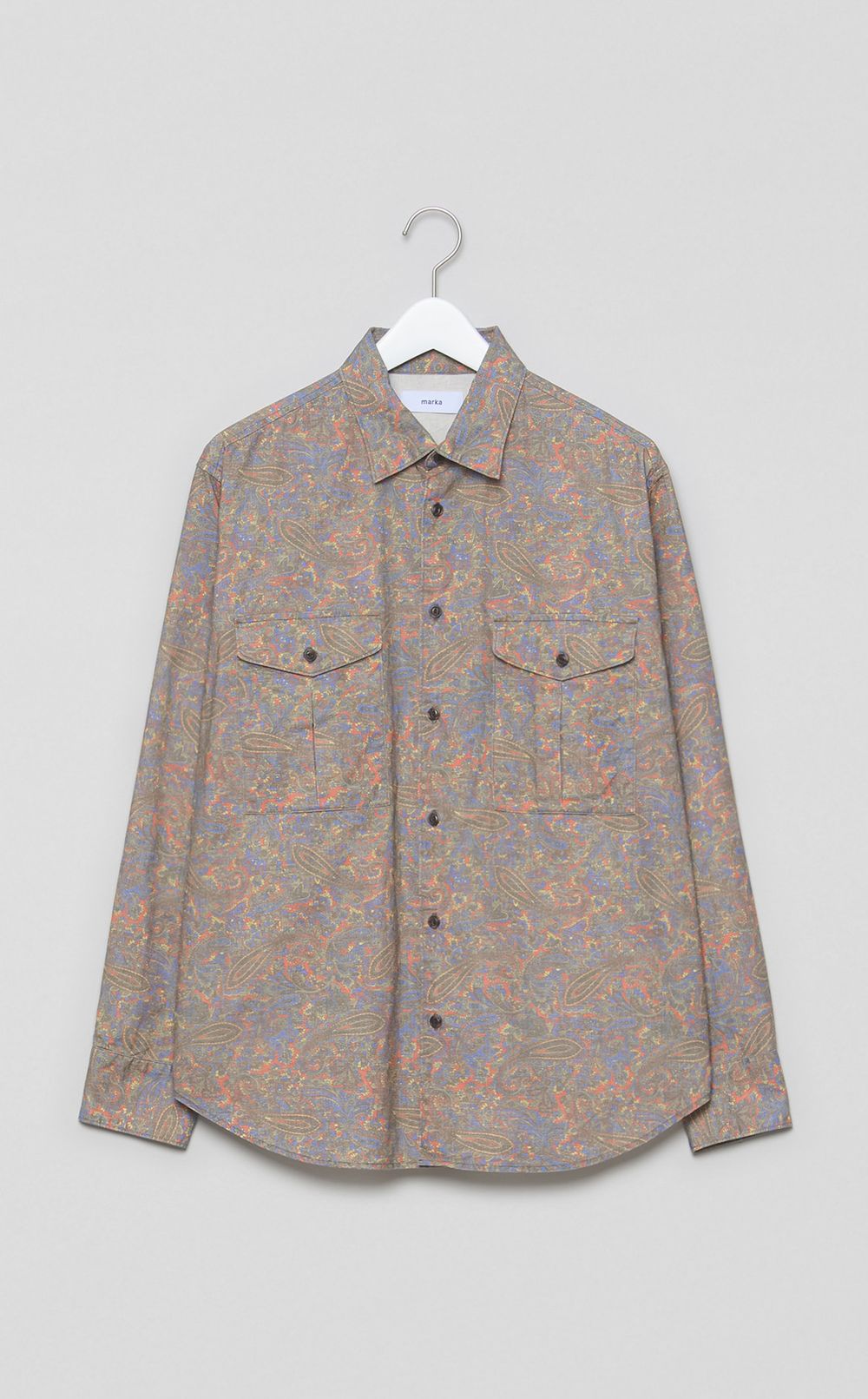 ペイズリーオフィサーシャツ