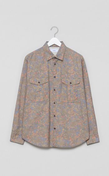 ペイズリーオフィサーシャツ