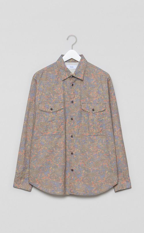 ペイズリーオフィサーシャツ