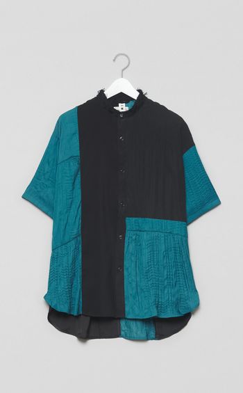 【reADdress】リメイクスタンドカラーシャツ