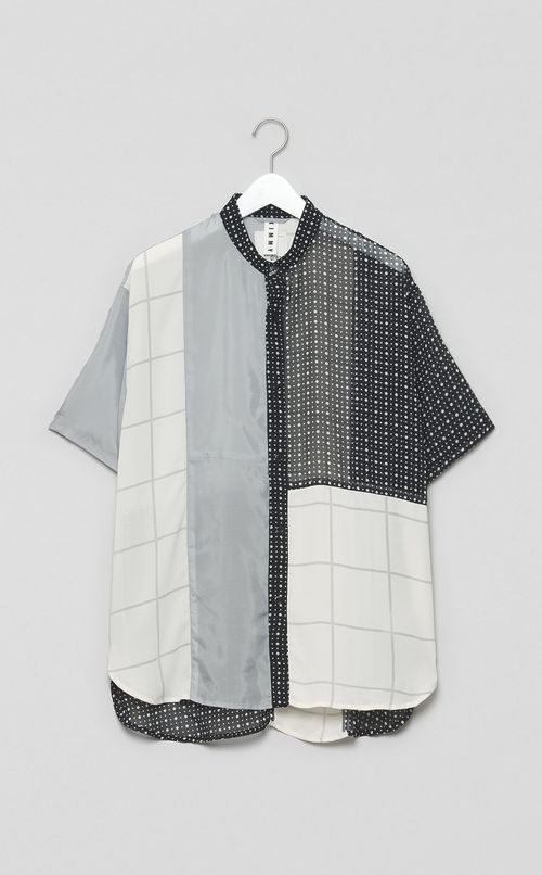 【reADdress】リメイクスタンドカラーシャツ