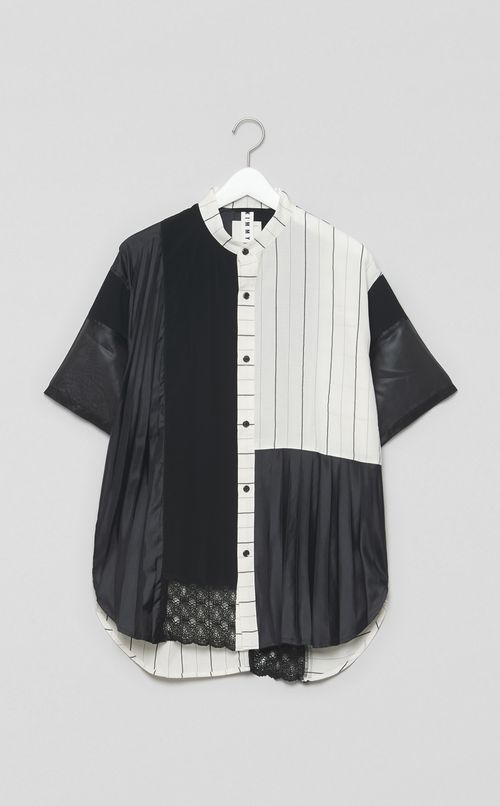 【reADdress】リメイクスタンドカラーシャツ