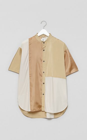 【reADdress】リメイクスタンドカラーシャツ