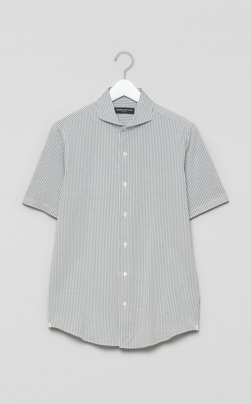 コットンポリエステルニットシャツ