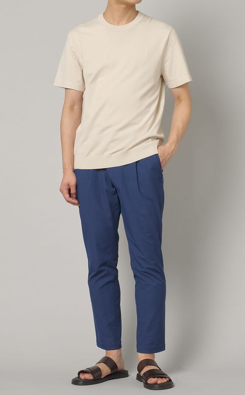 クルーネックニットTシャツ