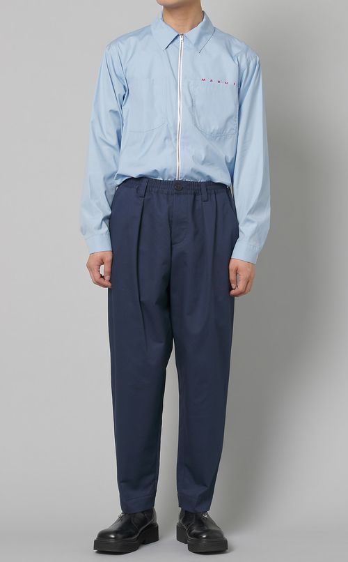 コットンギャバジンタックパンツ