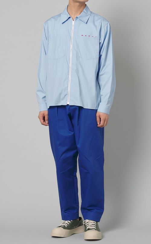 ロゴジップアップシャツ