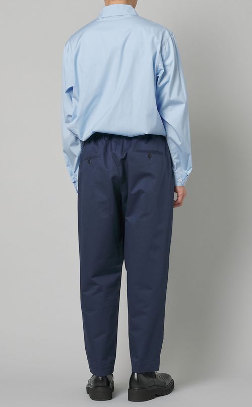 コットンギャバジンタックパンツ