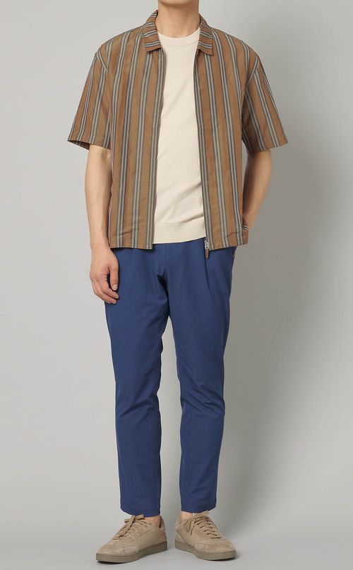 クルーネックニットTシャツ