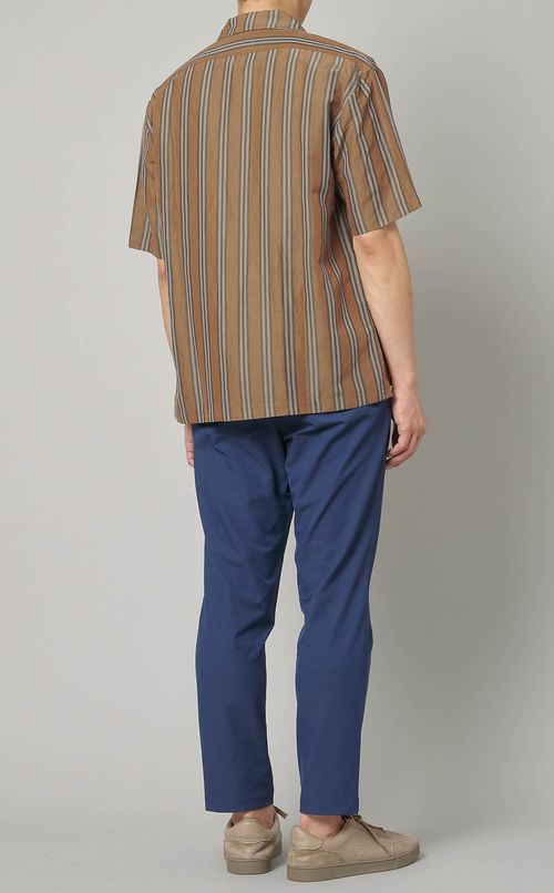 キュプラリネンジップシャツ