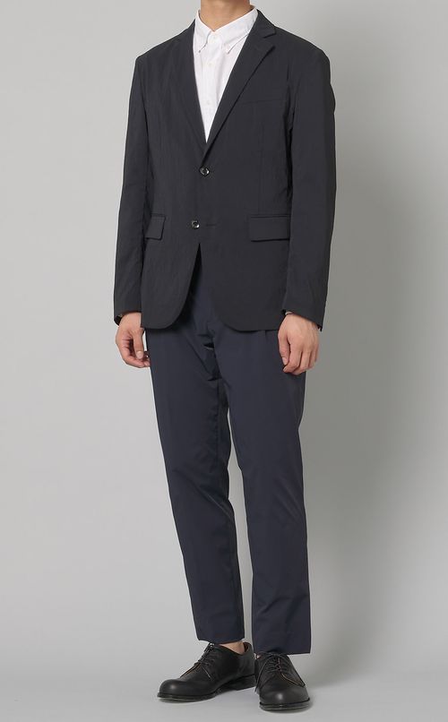 ナイロンストレッチ1プリーツパンツ