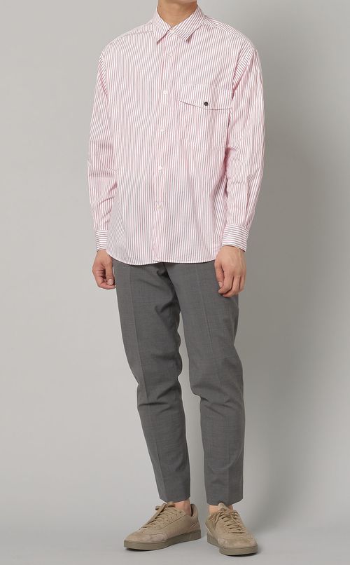 コットンレギュラーカラーシャツ