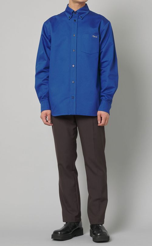 パッチロゴボタンダウンシャツ