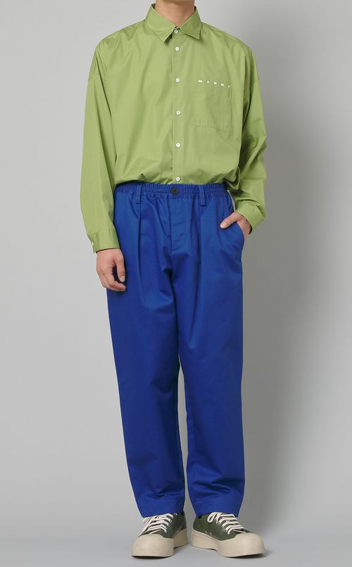 コットンポプリンロゴシャツ