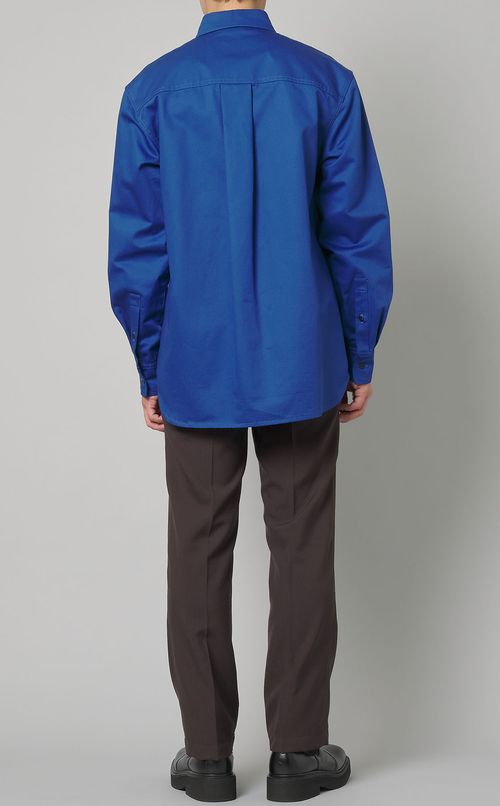 パッチロゴボタンダウンシャツ