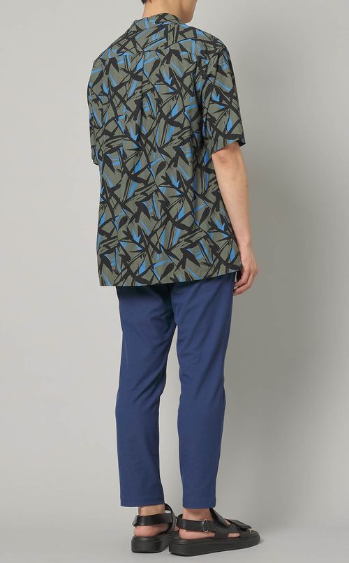 バティック柄ショートスリーブシャツ