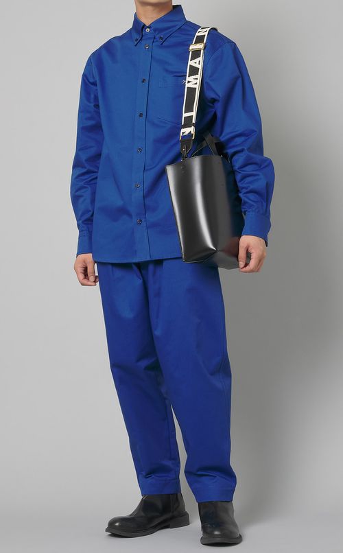 MUSEOロゴストラップレザーバッグ