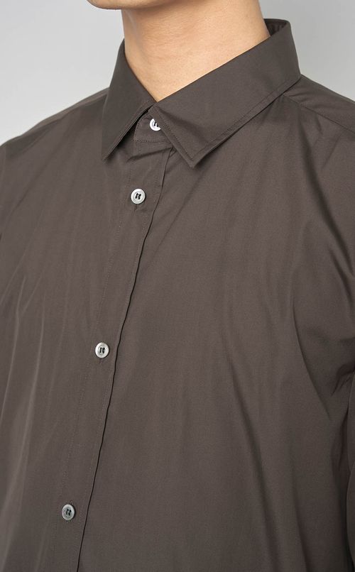 コットンポプリンショートスリーブシャツ